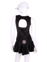 Load image into Gallery viewer, Sandra Mee Court To Cocktails Tennis Dress Black Velvet
