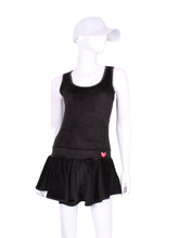 Load image into Gallery viewer, Sandra Mee Court To Cocktails Tennis Dress Black Velvet
