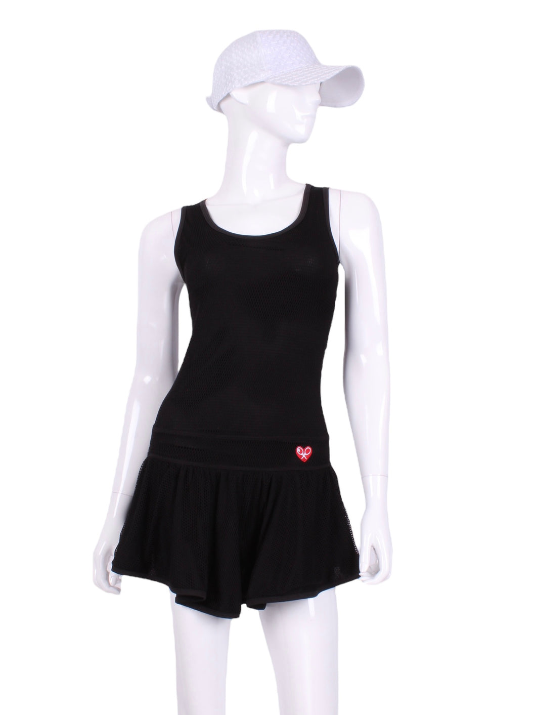 The Sandra Mee Dress offers a playful, fun, and very flirty look. Our dress is fitted, and flares out at the skirt with cute cut out ''O'' in the back. It is perfect for tennis, running and golf (with our Leg Lengthening Leggings), and of course, a trip to your after-court party with your friends. It was designed for confident women like you!