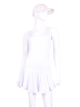 Load image into Gallery viewer, The Sandra Mee Dress offers a playful, fun, and very flirty look. Our dress is fitted, and flares out at the skirt with cute cut out &#39;&#39;O&#39;&#39; in the back. It is perfect for tennis, running and golf (with our Leg Lengthening Leggings), and of course, a trip to your after-court party with your friends. It was designed for confident women like you!
