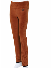 Load image into Gallery viewer, Leg Lengthening Pants Mocha Brown Velvet
