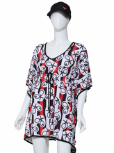 Load image into Gallery viewer, Red Black White Cleo Sneakers to Flip Flops Tennis Dress
