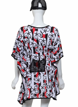 Load image into Gallery viewer, Red Black White Cleo Sneakers to Flip Flops Tennis Dress
