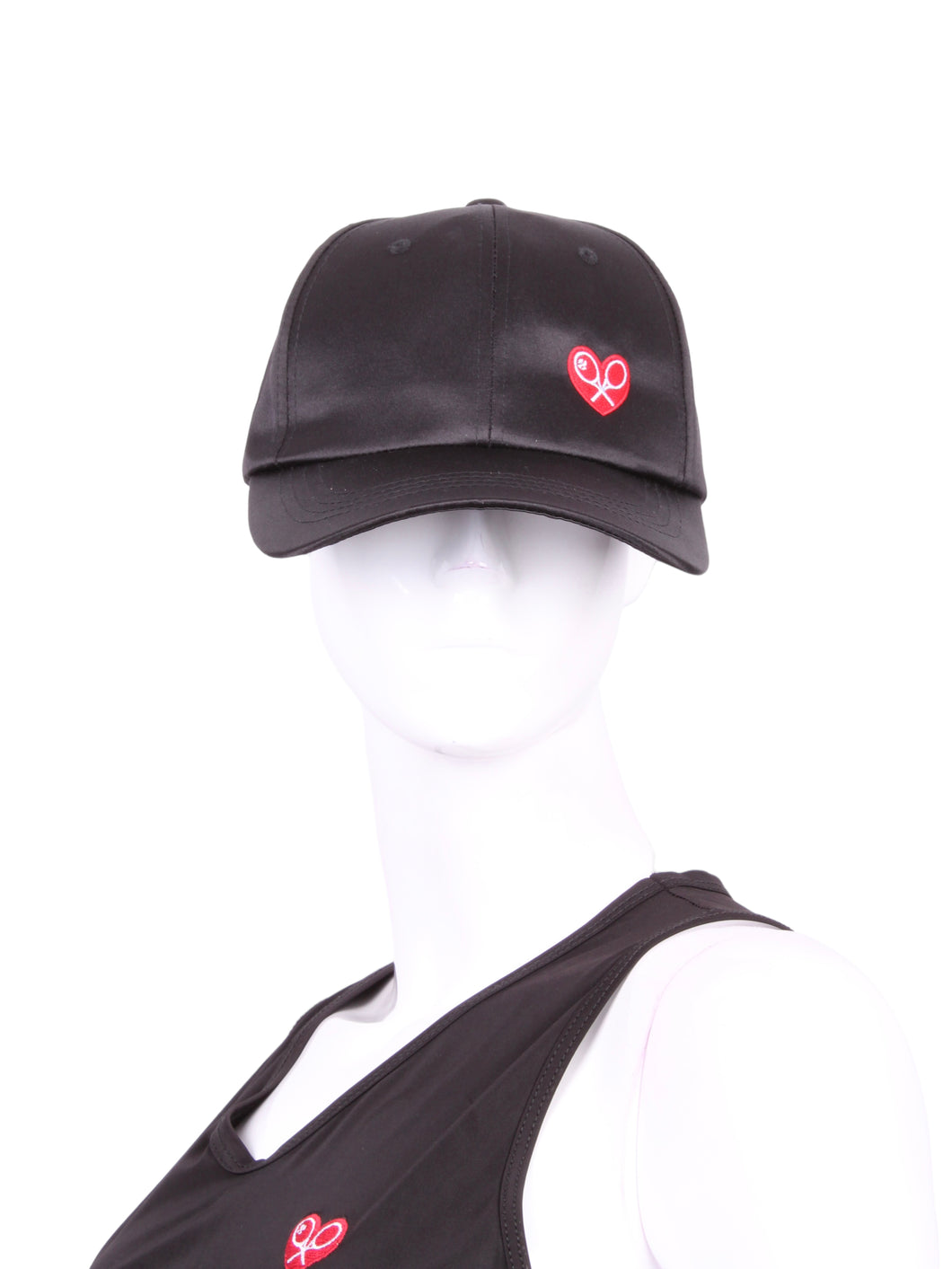 The Soft Satin Black Tennis Hat is a stylish and functional accessory designed for tennis enthusiasts. Crafted from a smooth satin material, this hat offers a comfortable and lightweight feel. Its sleek black color adds a touch of sophistication to your tennis attire, while the soft texture ensures a pleasant wearing experience.