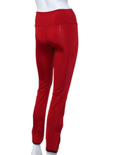 Load image into Gallery viewer, Solid Red Leg Lengthening Warm Up Pants
