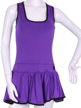 Load image into Gallery viewer, The Sandra Dee Dress offers a playful, fun, and very flirty look.  The skirt is cut like a donut and the back is racer-shaped for a sporty yet very feminine look.  This style is a very flattering deep scoop neckline.  The fabric is so so soft - and is best worn with a cross-backed bra such as our U Bra.

