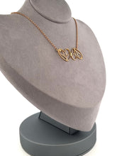 Load and play video in Gallery viewer, Double Heart + Rackets Tennis Necklace
