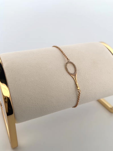 My fanciest design this piece in solid gold with shiny diamonds galore!  The chain is "dainty" and is 6.5" total length with a lobster clasp.  Made by fine jewelry artisans in Los Angeles. 14k gold