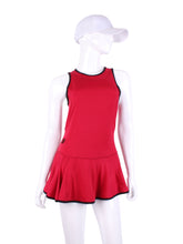 Load image into Gallery viewer, The Andrea Dress Red Short - I LOVE MY DOUBLES PARTNER!!!
