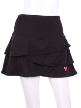 Load image into Gallery viewer, The all new Layer Skirt is high waisted and has layers of fabric going down.  With soft shorts underneath - it&#39;s the perfect compliment to your tennis game.
