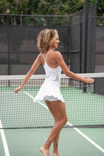 Load image into Gallery viewer, Soft White LOVE &quot;O&quot; Skirt - I LOVE MY DOUBLES PARTNER!!!
