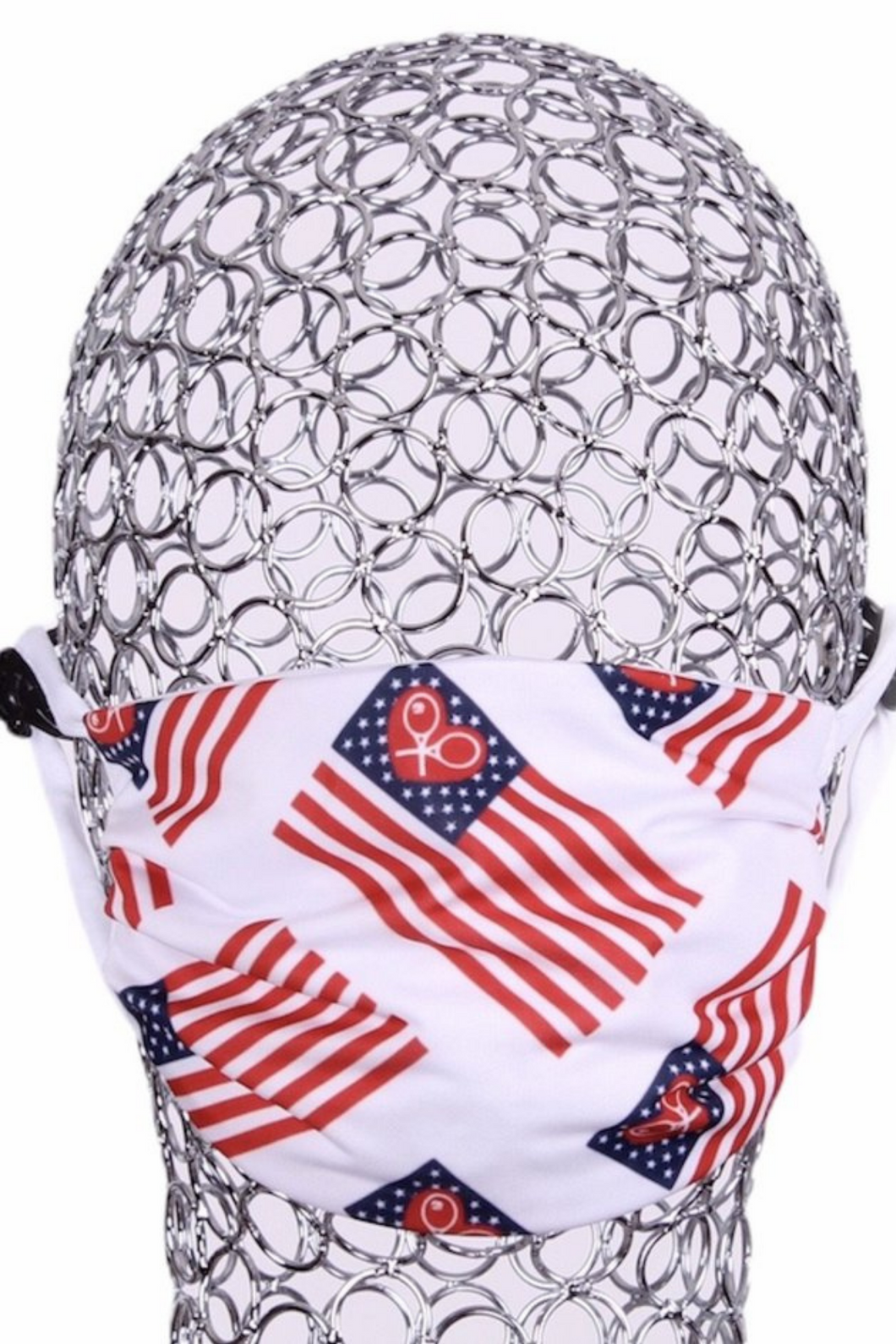 Two Pack Handmade Face Masks American Flag - I LOVE MY DOUBLES PARTNER!!!