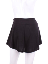 Load image into Gallery viewer,  This is our limited edition Gladiator Skirt Black.  This piece has a silky soft and quick-drying matching shorties, and binding to match.  We make these in very small quantities - by design.  Unique.  Luxurious.  Comfortable.  Cool.  Fun.
