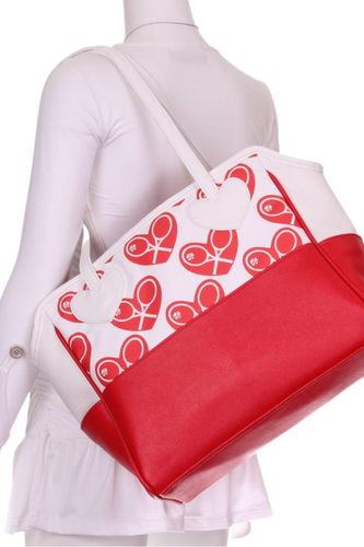 Heart on White Mini LOVE Tote - I LOVE MY DOUBLES PARTNER!!!