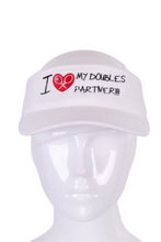 Load image into Gallery viewer, ILMDP Tennis Visor - I LOVE MY DOUBLES PARTNER!!!
