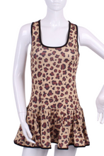 Load image into Gallery viewer, The Leopard Print Longer Sandra Dee Tennis Dress - I LOVE MY DOUBLES PARTNER!!!
