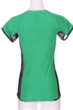 Load image into Gallery viewer, Lucky Green Vee Tee - I LOVE MY DOUBLES PARTNER!!!
