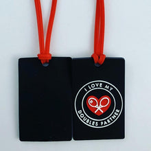 Load image into Gallery viewer, I LOVE MY DOUBLES PARTNER Luggage Tags - I LOVE MY DOUBLES PARTNER!!!
