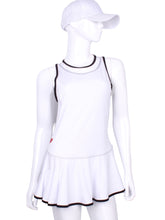 Load image into Gallery viewer, The Andrea Dress White Short - I LOVE MY DOUBLES PARTNER!!!
