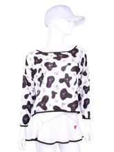Load image into Gallery viewer, Long Sleeve Baggy Cow Print - I LOVE MY DOUBLES PARTNER!!!
