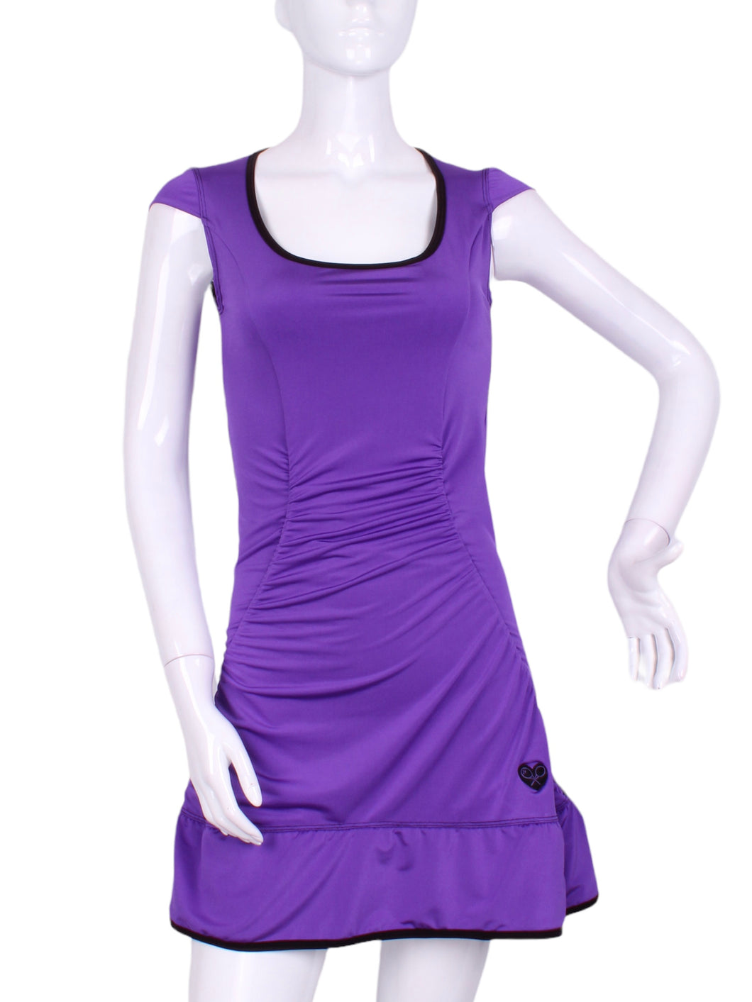 The Purple Monroe Tennis Dress With Ruching - I LOVE MY DOUBLES PARTNER!!!