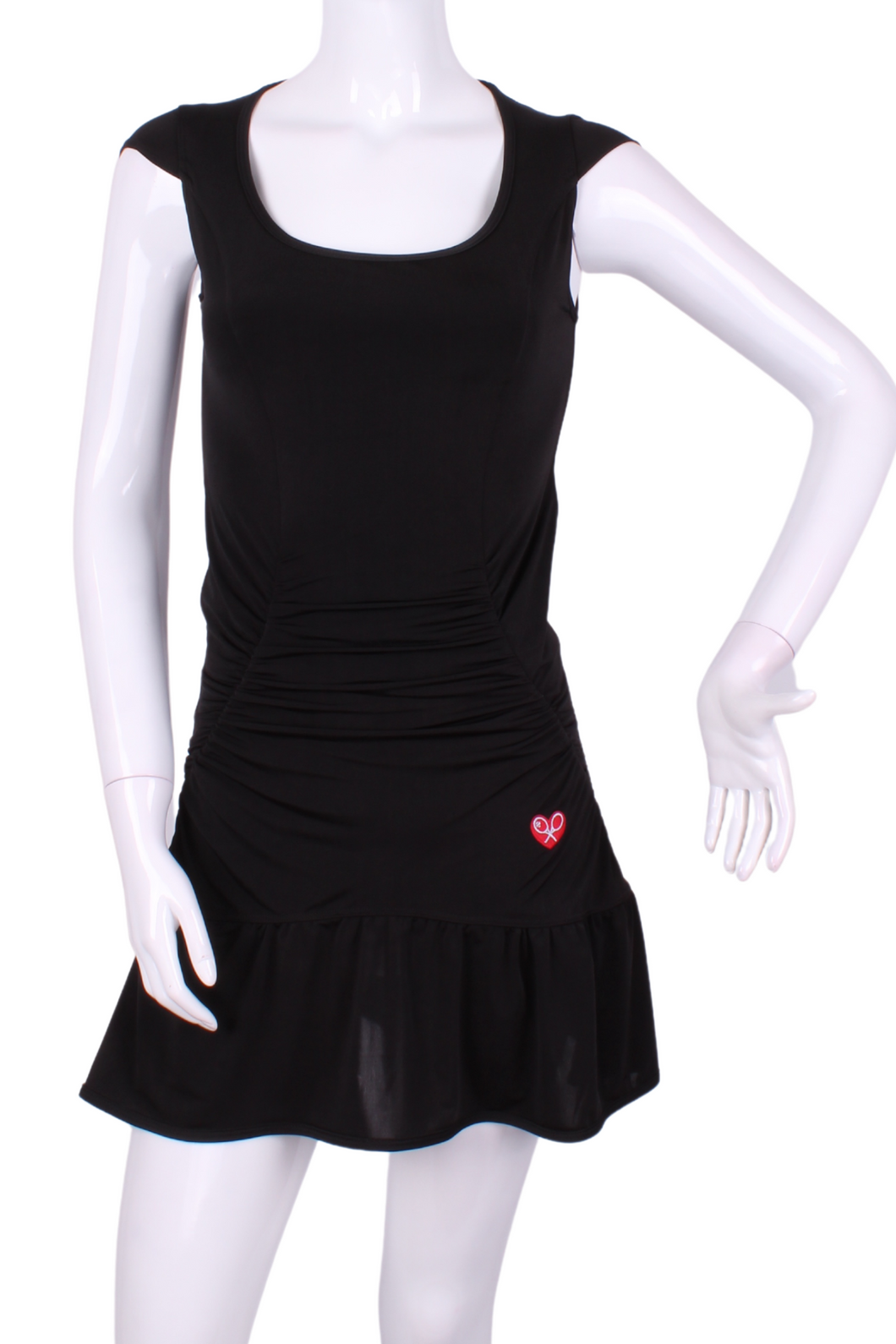 V1 Black Monroe Tennis Dress NO Ruching - I LOVE MY DOUBLES PARTNER!!!