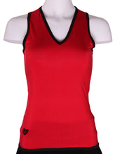 Load image into Gallery viewer, Red Vee Tank Limited - I LOVE MY DOUBLES PARTNER!!!

