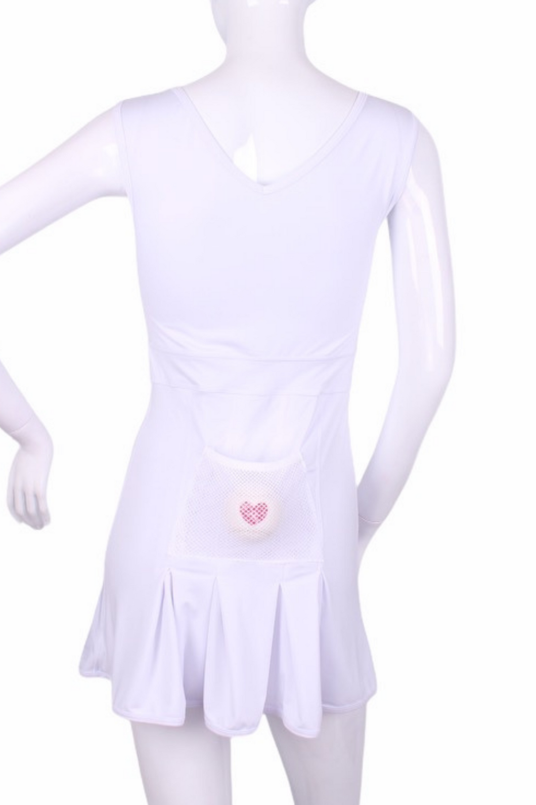 Short White Angelina Court to Cocktails Tennis Dress - I LOVE MY DOUBLES PARTNER!!!