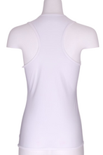 Load image into Gallery viewer, Soft White Vee Tank - I LOVE MY DOUBLES PARTNER!!!
