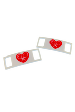 Load image into Gallery viewer, Shoelace Pendant for Tennis Shoes - I LOVE MY DOUBLES PARTNER!!!

