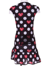 Load image into Gallery viewer, White Polka Dot Monroe Tennis Dress - I LOVE MY DOUBLES PARTNER!!!
