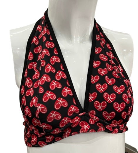 Love V Bra Mini Heart on Black - I LOVE MY DOUBLES PARTNER!!!