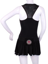 Load image into Gallery viewer, Mesh on Black Sandra Dee Tennis Dress - I LOVE MY DOUBLES PARTNER!!!

