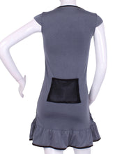 Load image into Gallery viewer, Grey Monroe Tennis Dress With Ruching - I LOVE MY DOUBLES PARTNER!!!
