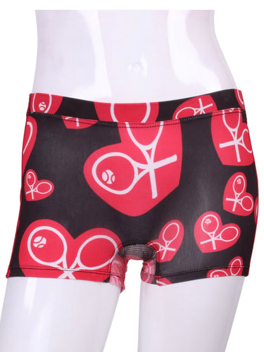 Red Hearts LOVE Shorties - I LOVE MY DOUBLES PARTNER!!!