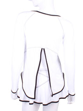 Load image into Gallery viewer, Tie Back Tee Long Sleeve White - I LOVE MY DOUBLES PARTNER!!!

