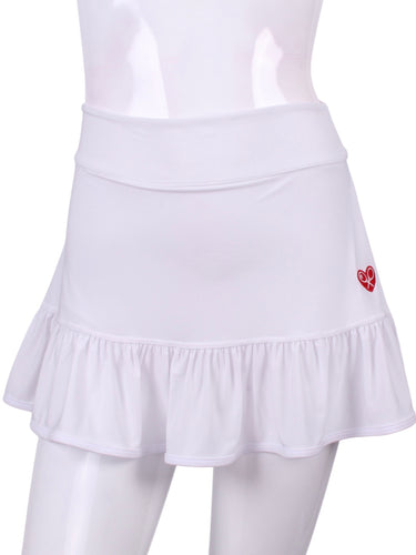Soft White Ruffle Skirt - I LOVE MY DOUBLES PARTNER!!!