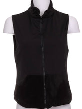 Load image into Gallery viewer, Soft Black on Black Velvet Reversible Vest - I LOVE MY DOUBLES PARTNER!!!
