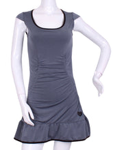 Load image into Gallery viewer, Grey Monroe Tennis Dress With Ruching - I LOVE MY DOUBLES PARTNER!!!
