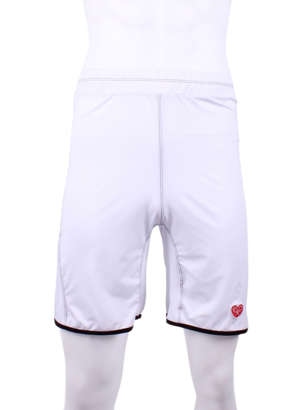 This is our limited edition Short Men’s Shorts White.  This piece has a silky and soft fabric.   We make these in very small quantities - by design.  Unique.  Luxurious.  Comfortable.  Cool.  Fun.