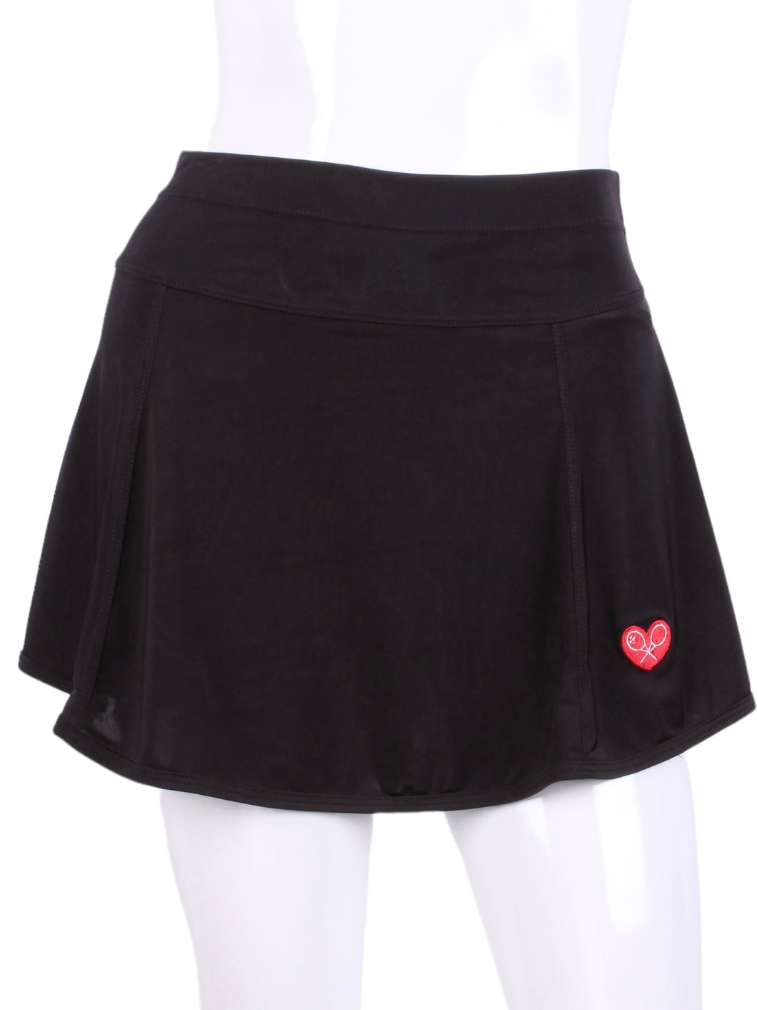  This is our limited edition Gladiator Skirt Black.  This piece has a silky soft and quick-drying matching shorties, and binding to match.  We make these in very small quantities - by design.  Unique.  Luxurious.  Comfortable.  Cool.  Fun.
